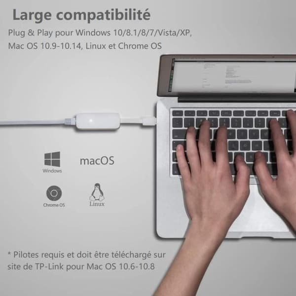 USB 3.0 till Gigabit Ethernet Adapter - TP-LINK - USB till RJ45 Gigabit Adapter - UE300