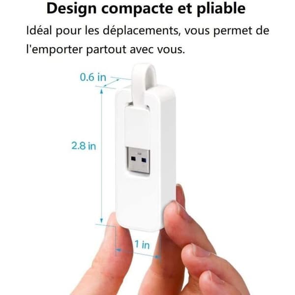 USB 3.0 till Gigabit Ethernet Adapter - TP-LINK - USB till RJ45 Gigabit Adapter - UE300