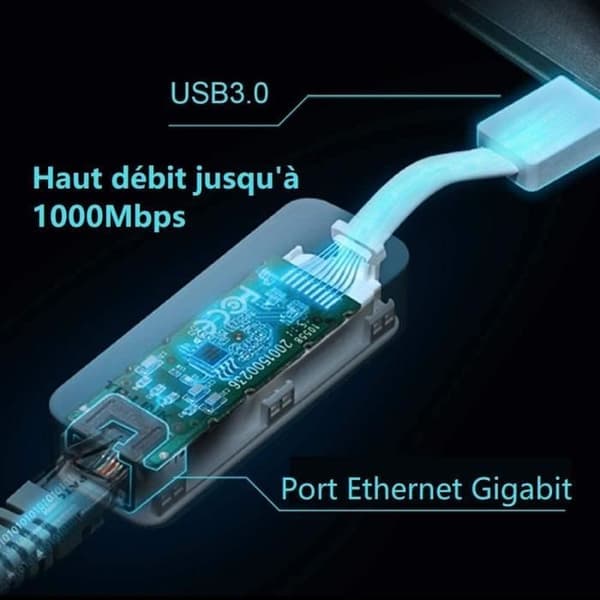 USB 3.0 till Gigabit Ethernet Adapter - TP-LINK - USB till RJ45 Gigabit Adapter - UE300