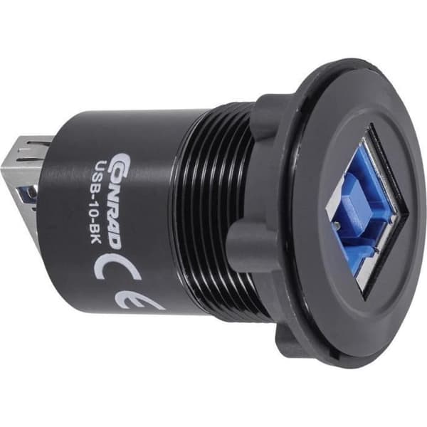 USB 3.0 adapteruttag Conrad USB-10-BK 92007P24 honuttag 1 st.