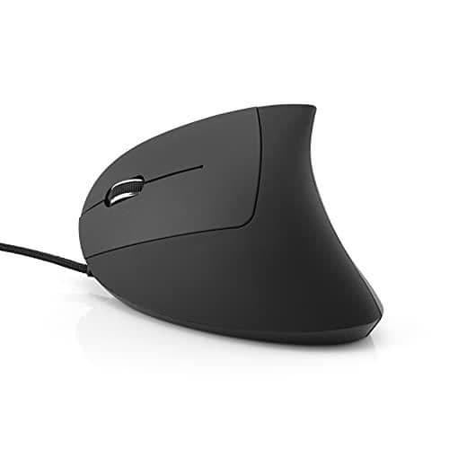 USB 2.0 Mus - MEDIARANGE - MROS231 - Vertikal - Vänsterhänt - Svart Svart