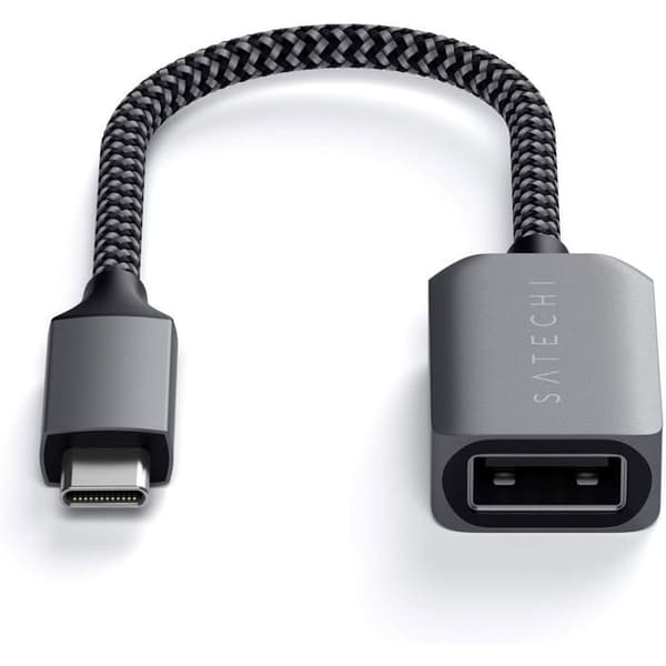 USB-C-adapter - Satechi - USB A 3.0 - Svart - Flätad - SuperSpeed 5 Gbps