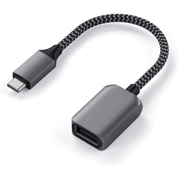 USB-C-adapter - Satechi - USB A 3.0 - Svart - Flätad - SuperSpeed 5 Gbps