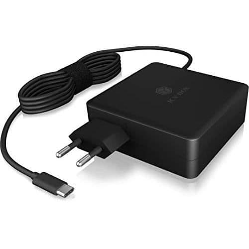 USB-C-laddare - ICY BOX - 60772 - 90W - Komplett skydd - Extra USB-port