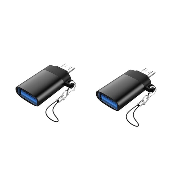 INF 2-pack Android Lanyard Adapter Svart