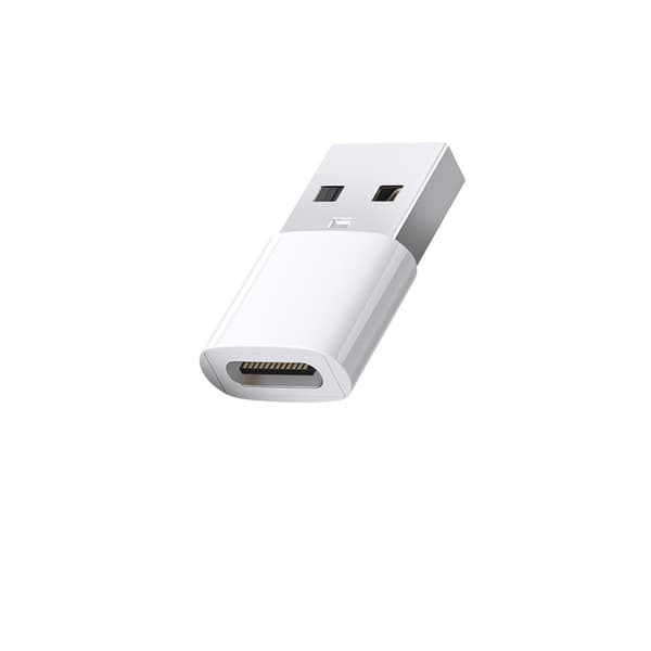 INF 2-pack USB C till A-adapter (ABS-plast) för snabb laddning och dataöverföring