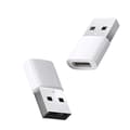 Miniatyrbild 1 av 4: INF 2-pack USB C till A-adapter (ABS-plast) för snabb laddning och dataöverföring