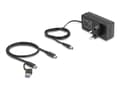 Miniatyrbild 3 av 5: Delock - Hubb - 5 Gbps, 1 snabb laddningsport, + switch - 3 x USB + 2 x USB-C - skrivbordsmodell