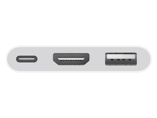 Apple USB-C Digital AV Multiport Adapter, USB Type-C, HDMI, USB 3.2 Gen 1 (3.1 Gen 1) Type-A, USB 3.2 Gen 1 (3.1 Gen 1) Type-C, 1920 x 1080 (HD 1080)