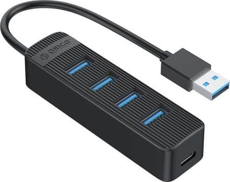 Orico TWU3 USB till 4x USB 3.0 adapterhubb (svart)