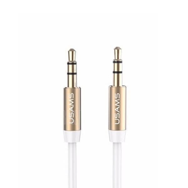 USAMS Audioliitinsovitin 3,5 m - 3,5 m 1 m valkoinen/valkoinen YP102 (YP-01)