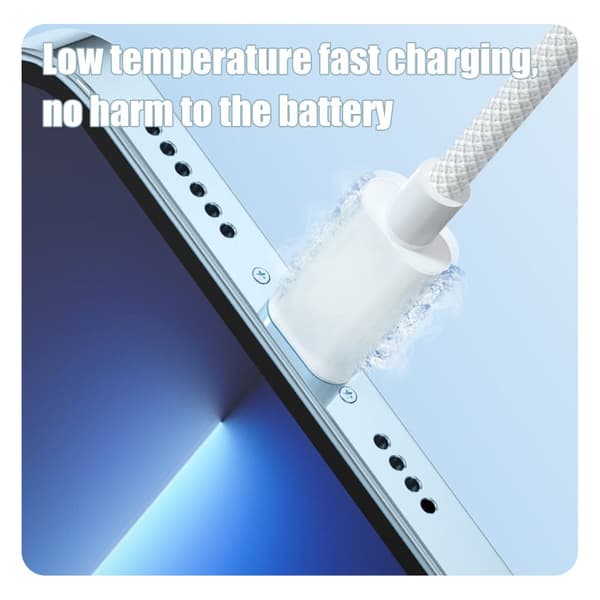 2-Pack USB-C-kabel 1 meter - Hurtiglading av dataoverføring