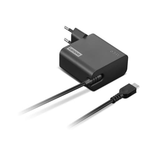 Lenovo - USB-C strömadapter - 65 Watt Svart