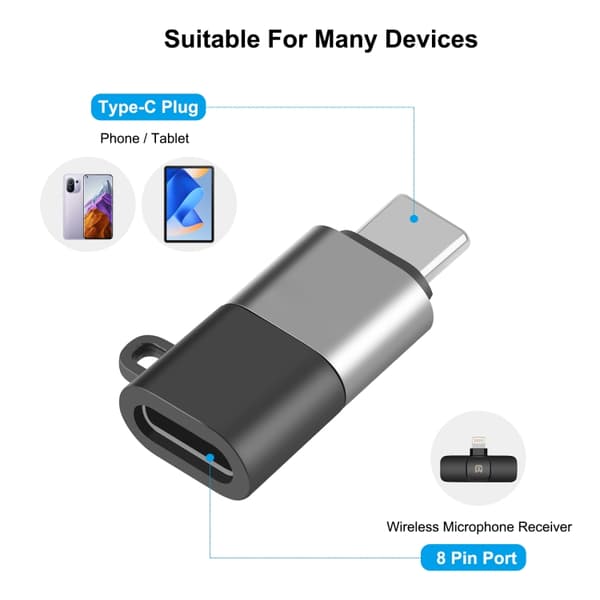 USB-adapter USB-C til Lightning