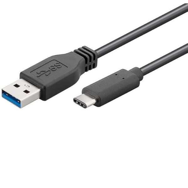USB-kabel - MICRO CONNECT - USB3.2CA05 - 0,5 m - USB A - USB C - Svart