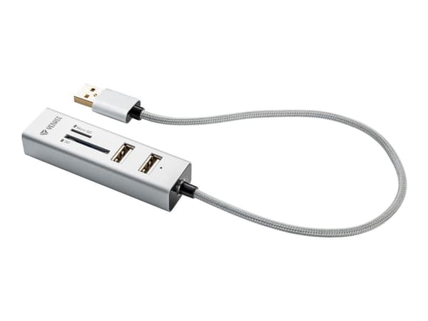 YENKEE YHC 101SR - Hubb - 3 x USB 2.0 - skrivbordsmodell