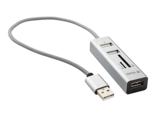 YENKEE YHC 101SR - Hubb - 3 x USB 2.0 - skrivbordsmodell