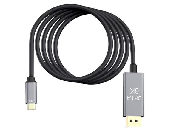 USB-C till DisplayPort 1.4 kabel 1.8m – Upp till 8k