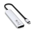Miniatyrbild 4 av 8: Satechi 6-i-1 HUBB USB-C Slim Multiport Adapter - Silver