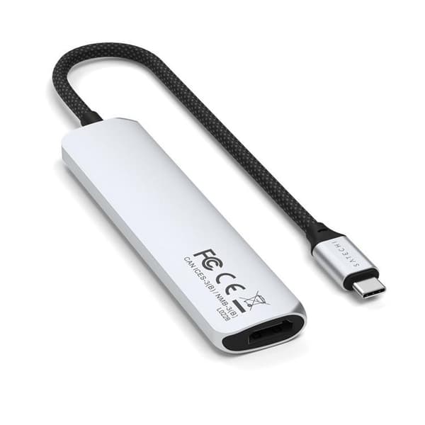 Satechi 6-i-1 HUBB USB-C Slim Multiport Adapter - Silver
