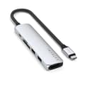 Miniatyrbild 6 av 8: Satechi 6-i-1 HUBB USB-C Slim Multiport Adapter - Silver