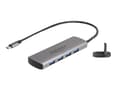 Pikkukuva 2 / 4: Delock USB 10 Gbps 4-porttinen USB Type-A -keskitin, jossa on USB Type-C-portti ja lisävirtapistoke