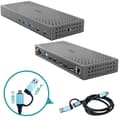 Miniatyrbild 3 av 3: USB 3.0/USB-C dock - I-Tec - Thunderbolt 3x 4K Gen 2 - Strömförsörjning 100W - Svart - One size