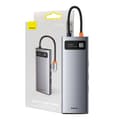Pikkukuva 11 / 11: Keskitin 9in1 Baseus Metal Gleam -sarja, USB-C - 3x USB 3.0 + HDMI + USB-C PD + Ethernet RJ45 + microSD/SD + VGA