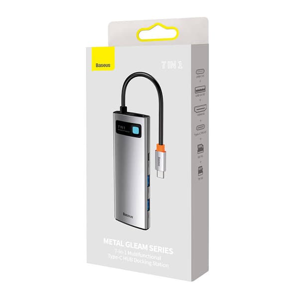 Baseus Hub Adapter 7i1 USB-C til 2x USB 3.0 + HDMI + USB-C PD