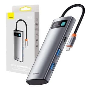 Baseus Hub Adapter 7i1 USB-C til 2x USB 3.0 + HDMI + USB-C PD