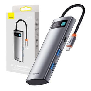Baseus Hub Adapter 7i1 USB-C til 2x USB 3.0 + HDMI + USB-C PD