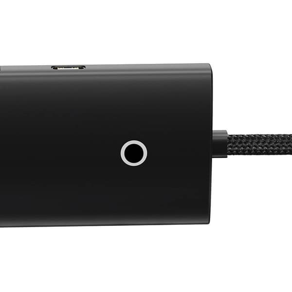 Baseus Lite Series Hub 4in1 USB-C - 4x USB 3.0 + USB-C, 1m (musta)
