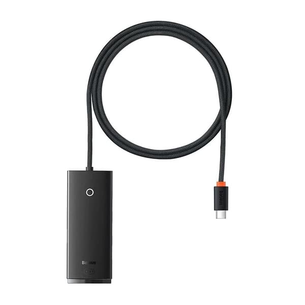 Baseus Lite Series Hub 4in1 USB-C - 4x USB 3.0 + USB-C, 1m (musta)