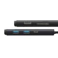 Pikkukuva 5 / 11: Baseus Lite Series Hub 6w1 USB-C - 2x USB 3.0 + USB-C + HDMI + SD/TF (musta)
