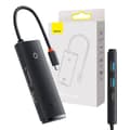 Pikkukuva 8 / 11: Baseus Lite Series Hub 6w1 USB-C - 2x USB 3.0 + USB-C + HDMI + SD/TF (musta)
