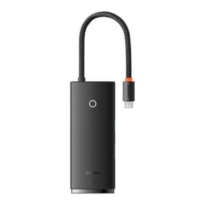 Baseus Lite Series Hub 6w1 USB-C - 2x USB 3.0 + USB-C + HDMI + SD/TF (musta)