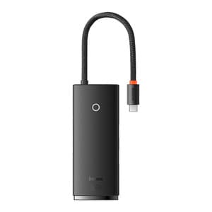 Baseus Lite Series Hub 6w1 USB-C til 2x USB 3.0 + USB-C + HDMI + SD/TF (sort)