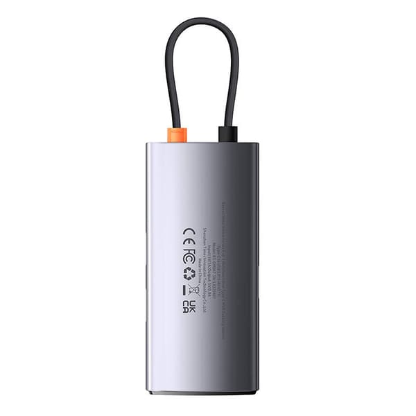 Keskitin 4in1 Baseus Metal Gleam -sarja, USB-C - 3x USB 3.0 + Ethernet RJ45