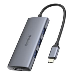 Adapter 7w1 Choetech HUB-M19 USB-C (sølv)