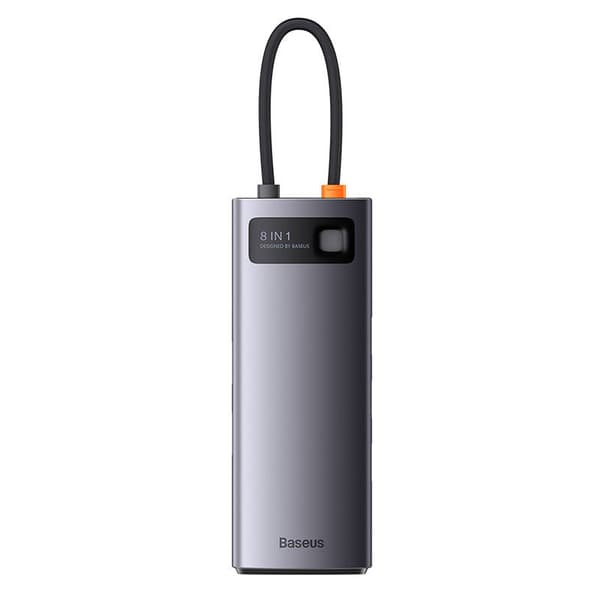 Hub 8in1 Baseus StarJoy Series, USB-C til 3x USB 3.1 + HDMI + USB-C PD + RJ45 + microSD/SD