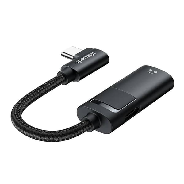 USB-C til AUX ministik 3,5 mm + USB-C adapter, Mcdodo CA-1880 (sort)