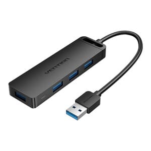 USB 3.0 4-ports hubbventilation CHLBD 0,5m, svart