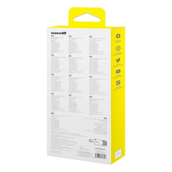 Adapter Hub 10in1 Baseus USB-C - 2xHDMI, 3xUSB-A, USB-C, RJ45, SD/TF, PD (musta)