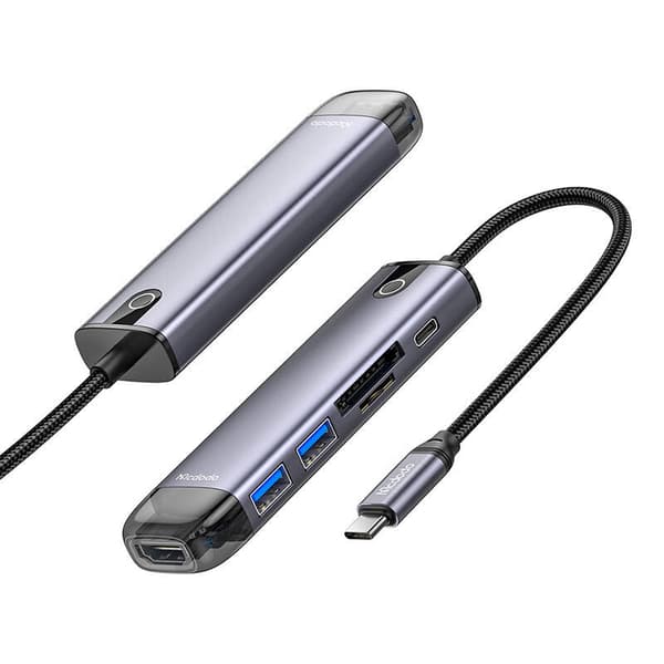 Mcdodo HU-7420 10-i-1 USB-C Hub (USB-C, HDMI, VGA, USB3.0*2, USB3.0*2, SD, TF)