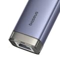 Miniatyrbild 6 av 10: Hub 4in1 Baseus UltraJoy USB-A&USB-C till 3xUSB3.0+USB-C+RJ45 (grå)