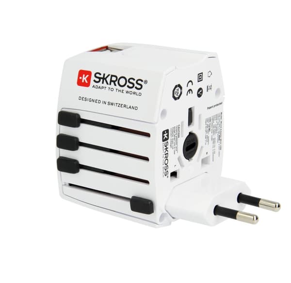 MUV adapter with 2xA USB port Hvit