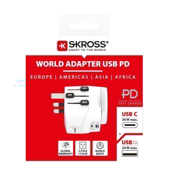 PRO Light USB AC30PD World Hvid