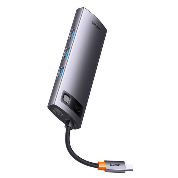 Hub 6in1 Baseus StarJoy Series, USB-C til 3x USB 3.0 + HDMI + USB-C PD + RJ45