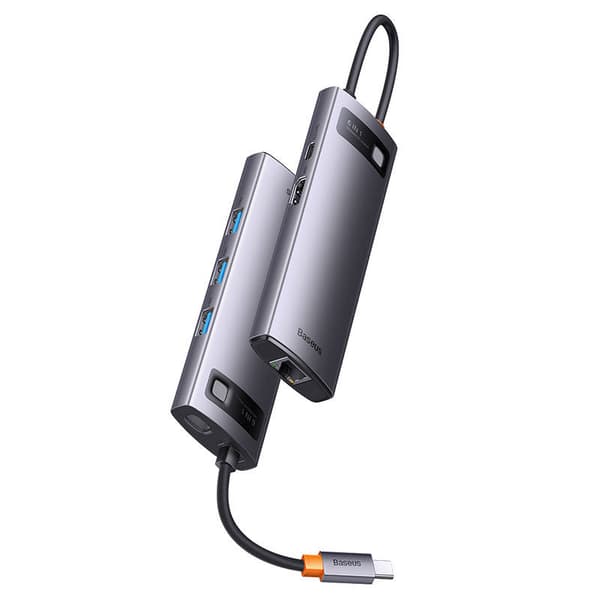 Hub 6in1 Baseus StarJoy Series, USB-C til 3x USB 3.0 + HDMI + USB-C PD + RJ45