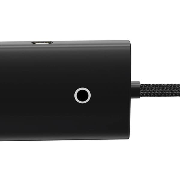 Baseus Lite Series Hub 4-i-1 USB til 4x USB 3.0, 25 cm (sort)